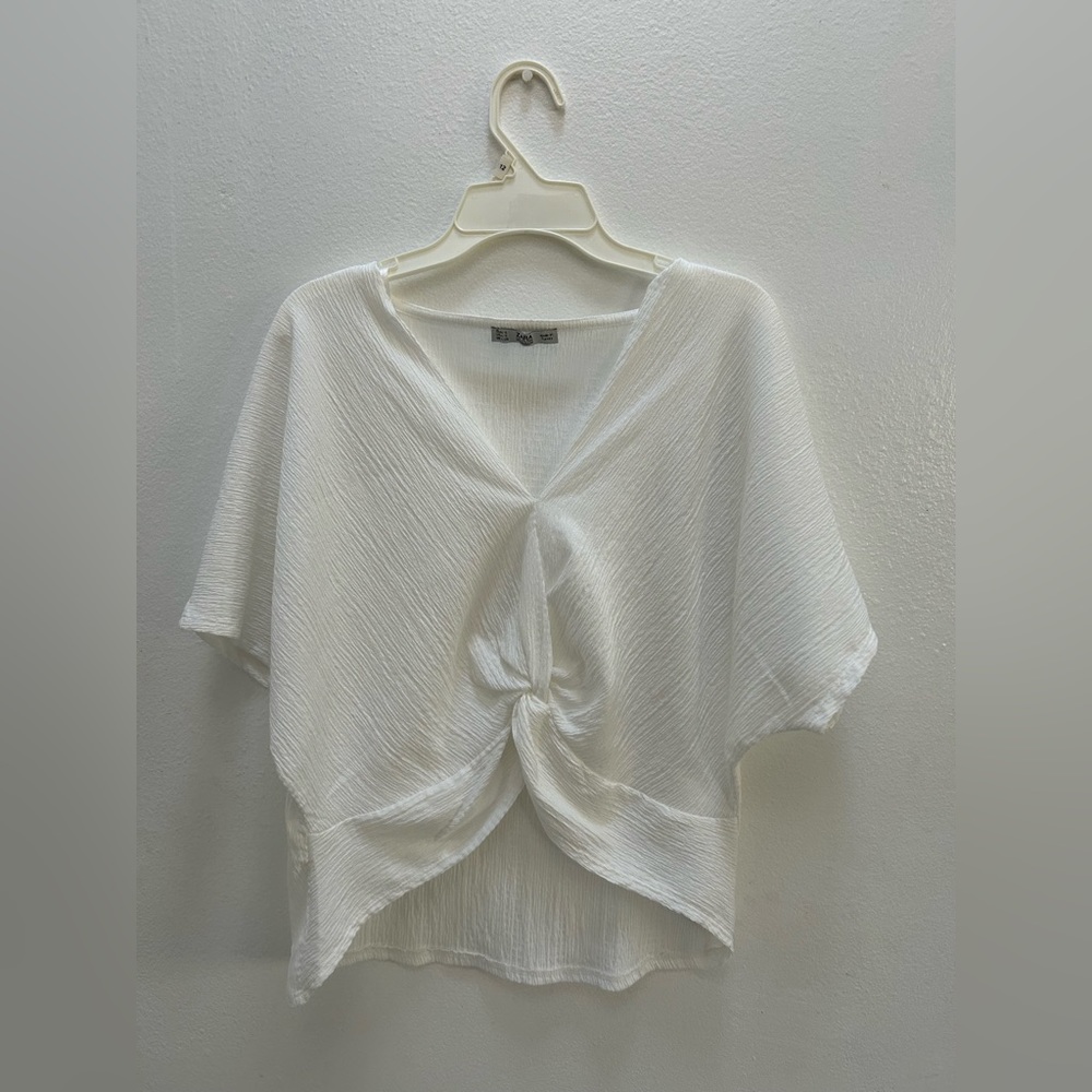 Zara White Blouse Size Small